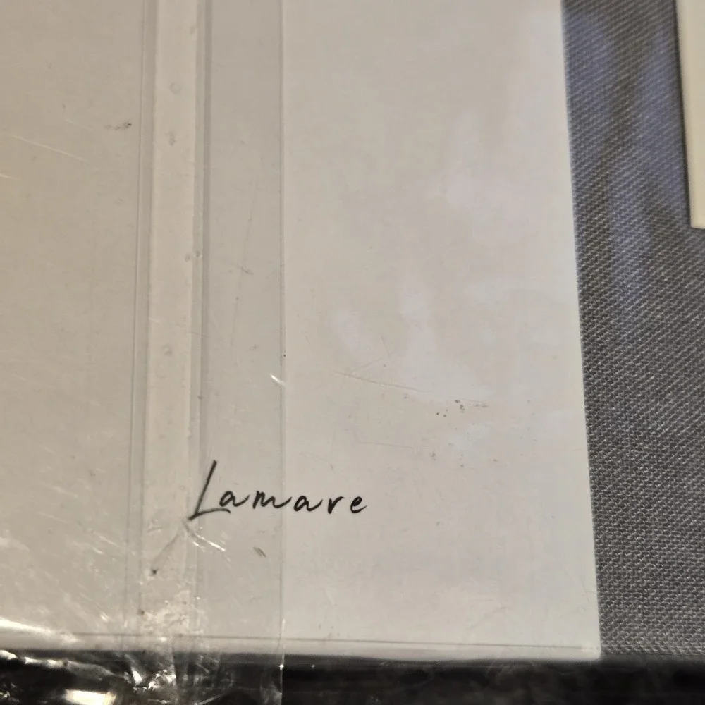 NEW Lamare Guest Book Gray Linen 100 Pages Ribbon Bookmark Any Occasion Wedding